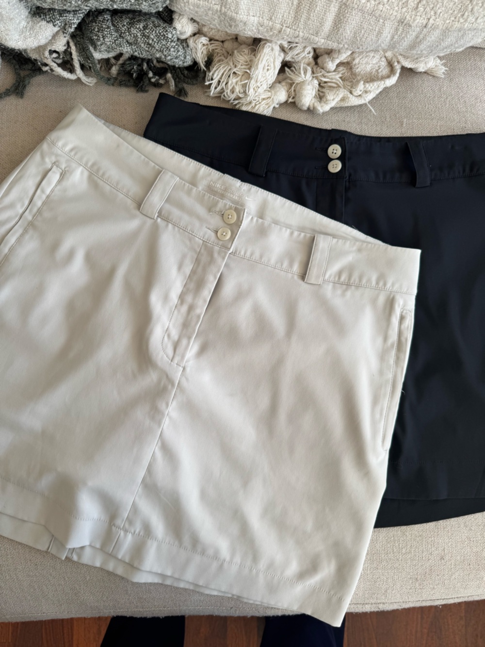 Nike Golf Dri-FIT Skirt Bundle Black & Tan Size 10 Built-In Shorts